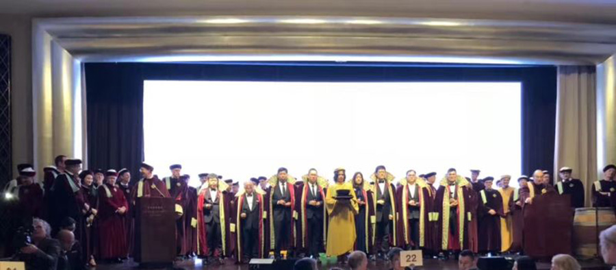 瑾瑜酒業(yè)董事長陳凱強(qiáng)先生榮膺法國波爾多左岸騎士勛章